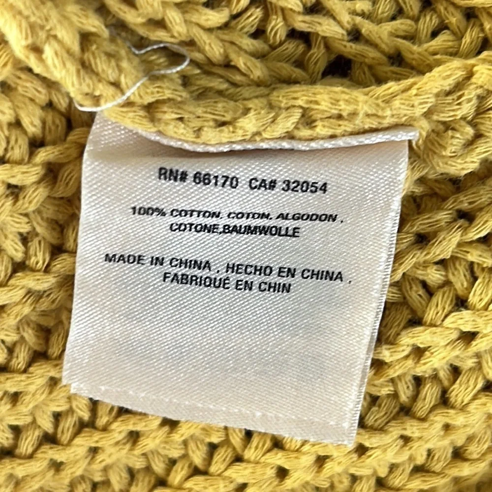 Anthropologie MOTH Aurantia sweater size XS mustard yellow
